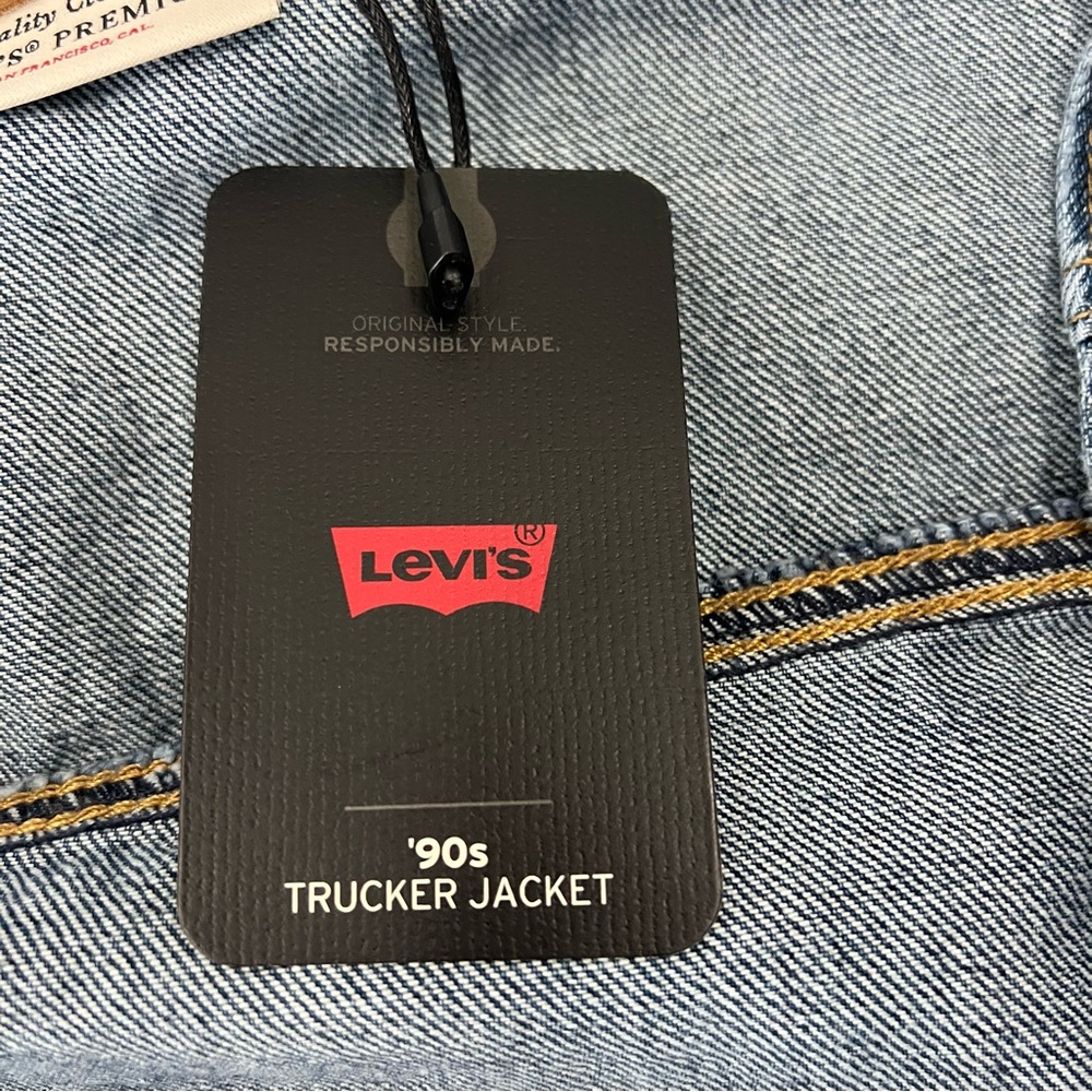 Levi's 90's Trucker Jacket Relaxed Oversize‎ Fit Size Small - Picture 14 of 14